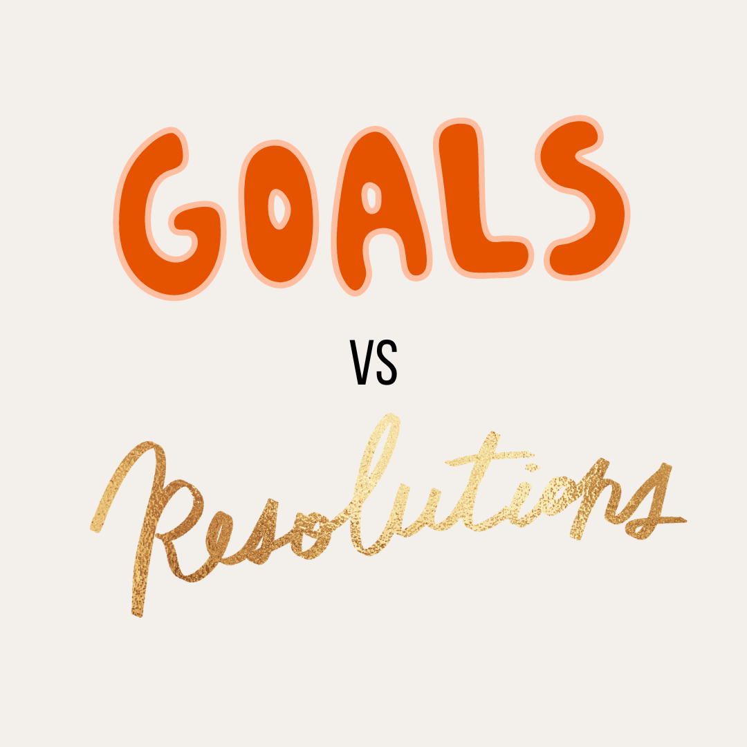 goals versus resolutions